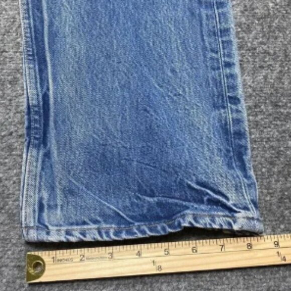 Vintage Levis Jeans Men 38x31 Blue 501 Button Fly Classic Straight Y2K Tag 42x34 - Picture 7 of 13
